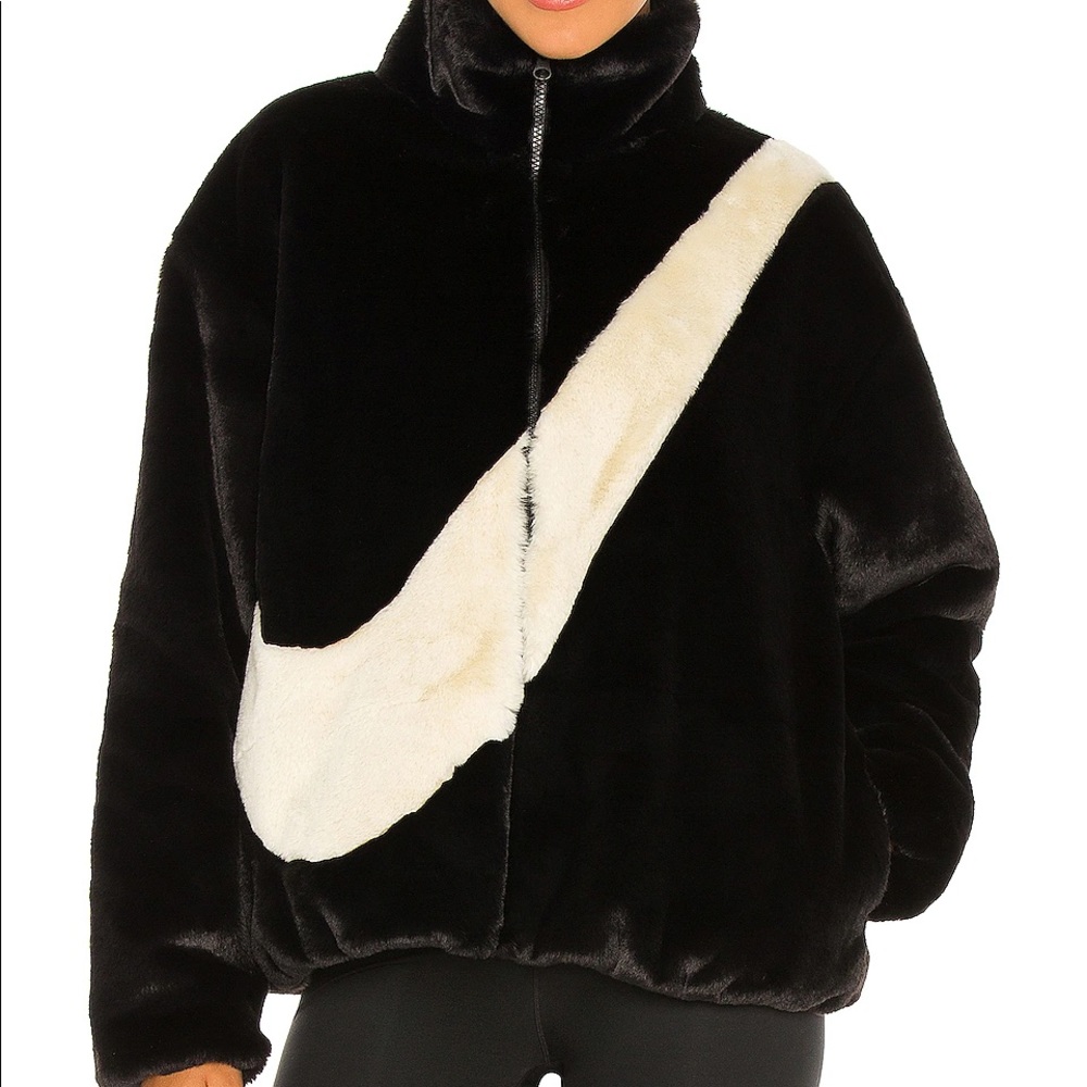 Nike faux fur jacket